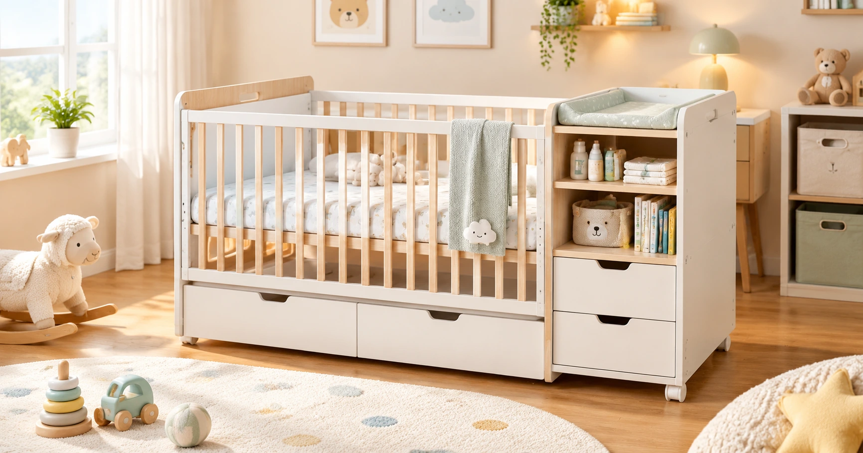 Karr-bed multifonksionel: Yec'hed ha fent evit ar bugel - image 1