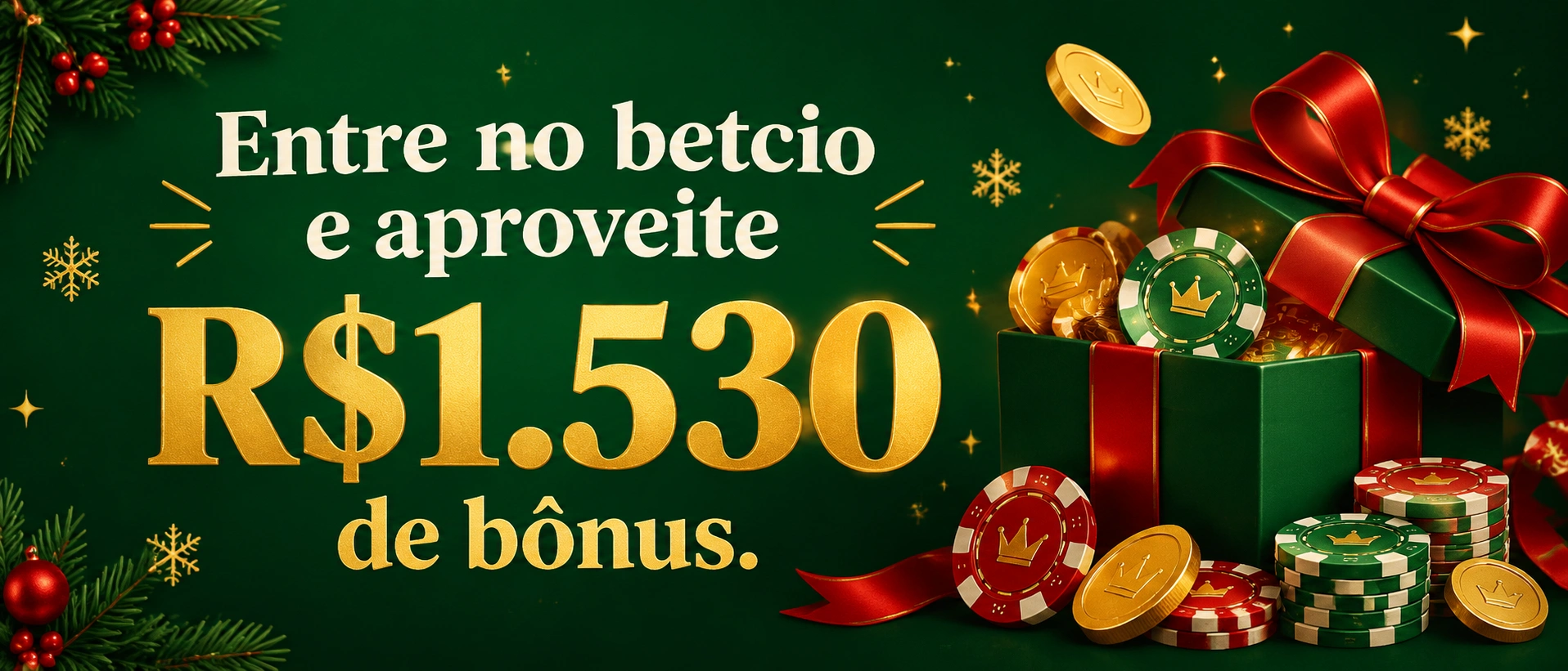 Tela com campanhas de promoção do betcio destacando benefícios e recompensas